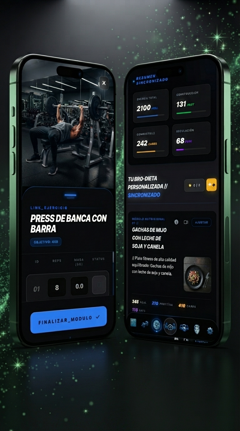 Planes de dieta y rutinas de ejercicio personalizados por IA en la app MiGymBro
